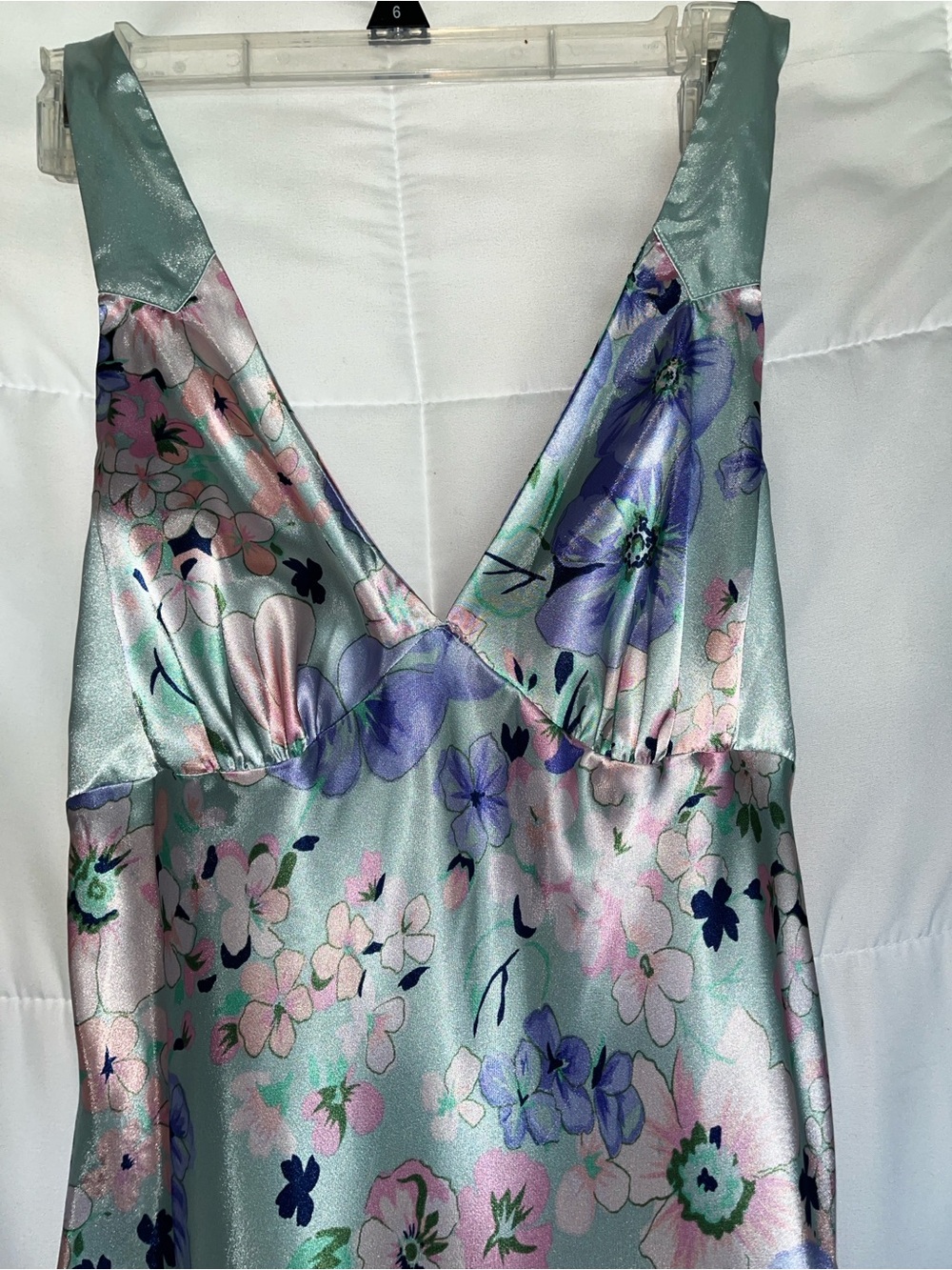 Vintage Jones. New York Slip Dress Nightwear Pastel Florals Medium - Picture 6 of 12